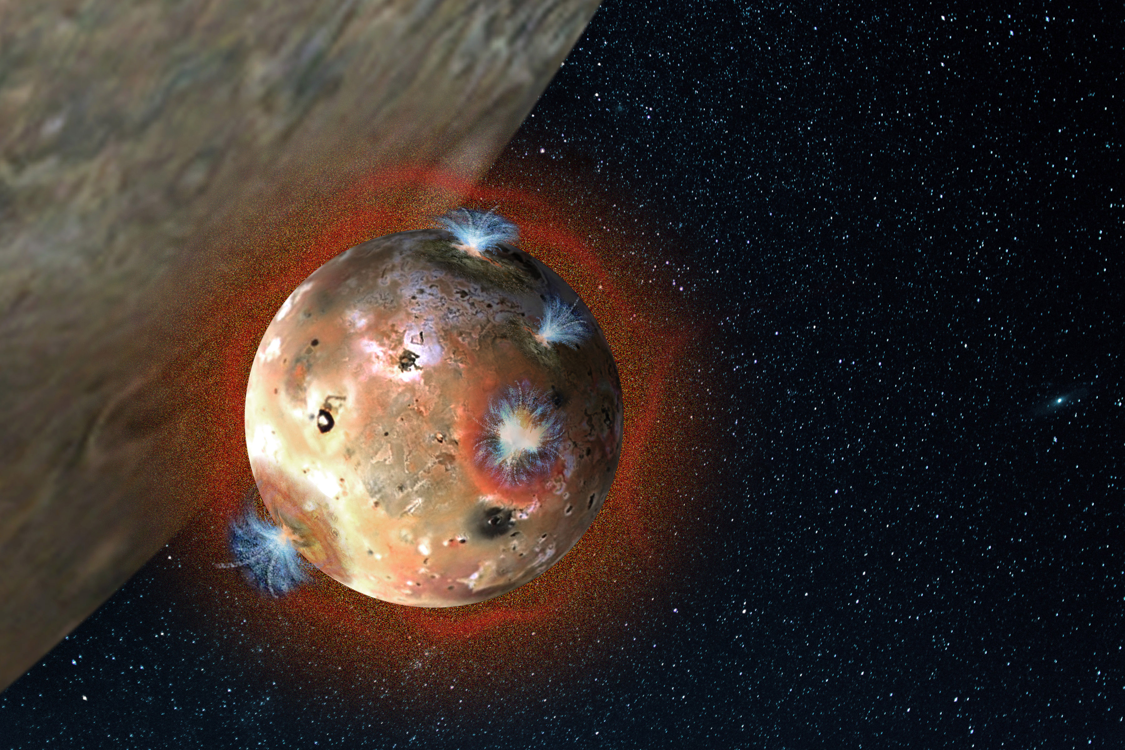 Jupiter's Volcanic Moon Io Has a Collapsible Atmosphere